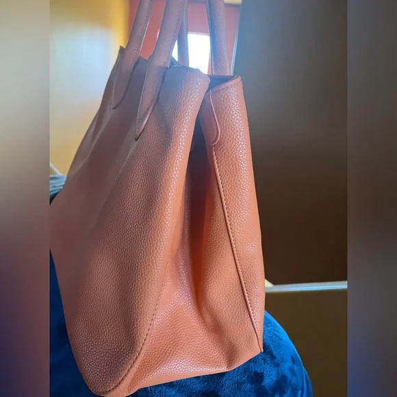 Orange “Leather” Tote Bag - Picture 6 of 7
